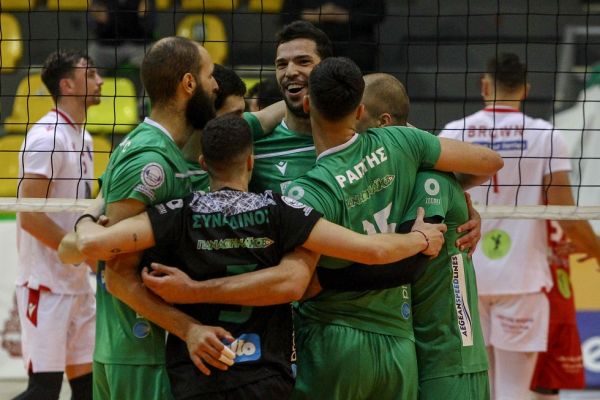 Δύσκολη νίκη για Παναθηναϊκό (3-2 σετ)