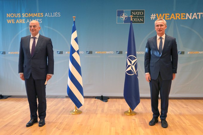 Επικοινωνία Δένδια - Στόλτενμπεργκ ενόψει της Συνόδου των ΥΠΕΞ του NATO