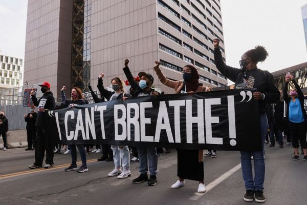 ΗΠΑ : Διαδήλωση στη Μινεσότα παραμονή της δίκης για την δολοφονία του Τζορτζ Φλόιντ