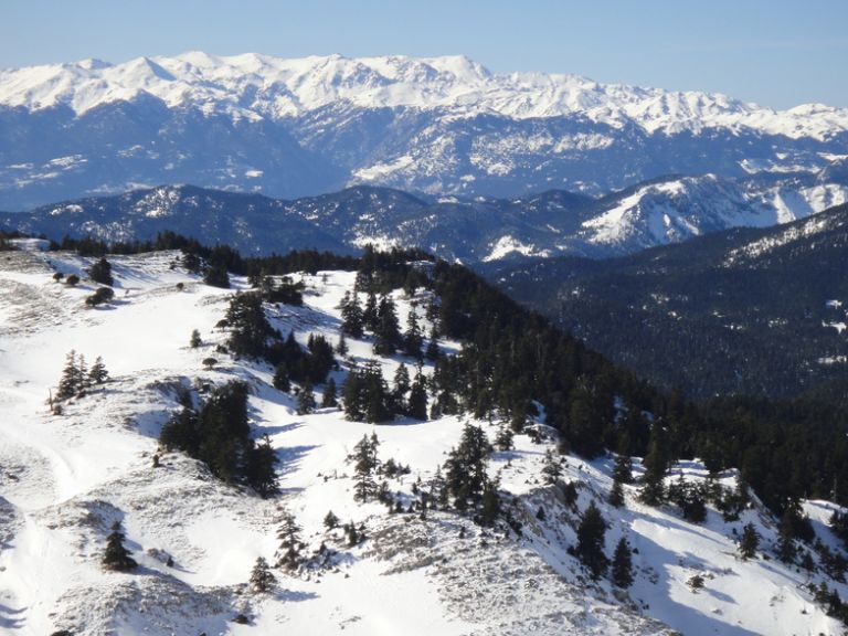 Πολικές θερμοκρασίες στον Παρνασσό: -26 βαθμούς Κελσίου έδειξε το θερμόμετρο