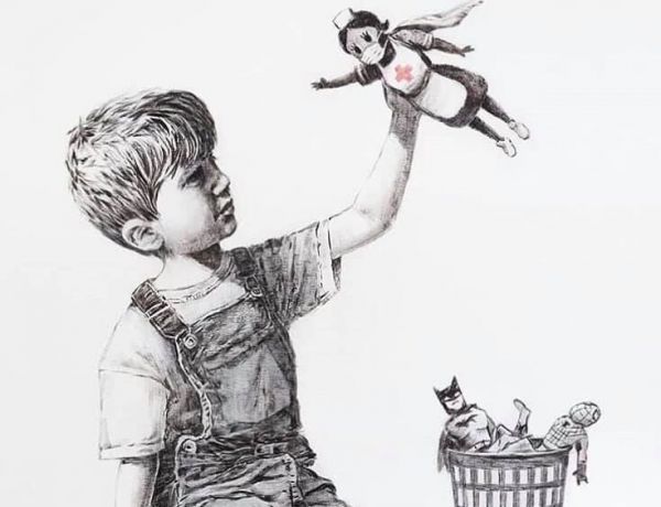 Bansky: Τιμή ρεκόρ για έργο-φόρο τιμής στο Εθνικό Σύστημα Υγείας