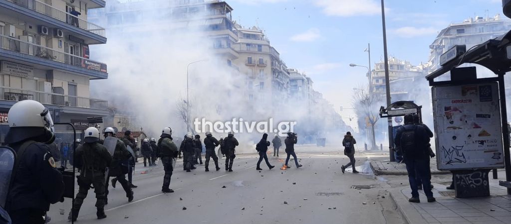 Θεσσαλονίκη : Επεισόδια μετά την πορεία φοιτητών