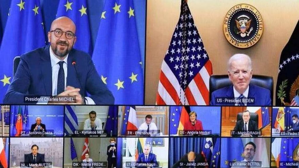 Τηλεδιάσκεψη… γνωριμίας του Τζο Μπάιντεν με τους Ευρωπαίους ηγέτες – Αιχμές για Τουρκία και Ρωσία