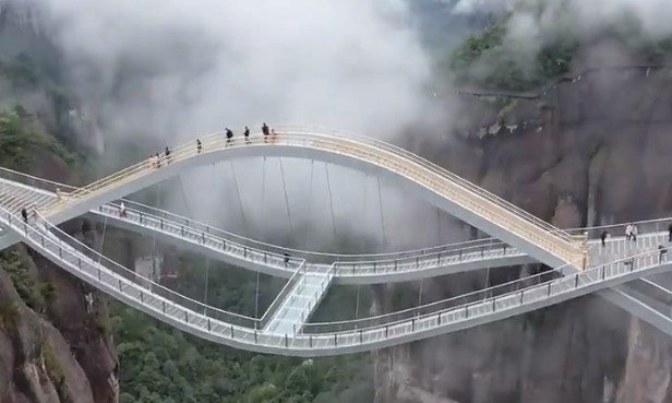 Η νέα γέφυρα στην Κίνα προκαλεί… καρδιακό