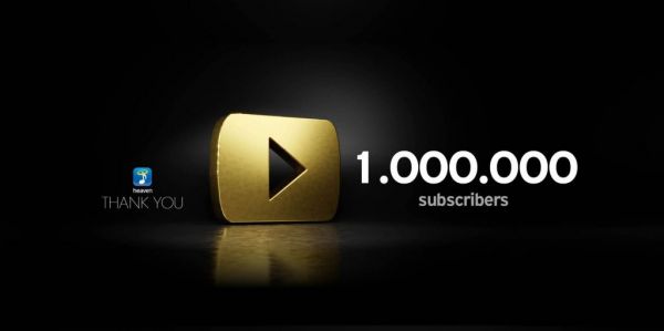 Η Heaven Music, το Νο1 μουσικό κανάλι στο YouTube, ξεπέρασε τους 1.000.000 subscribers!