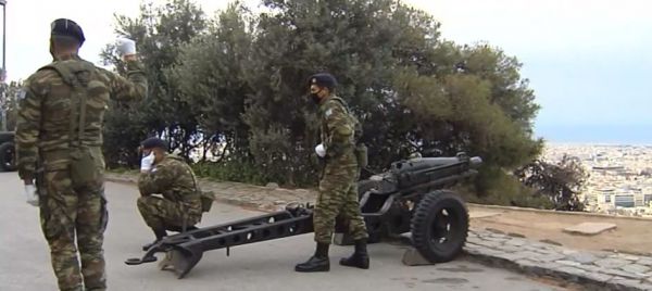 Επέτειος 25ης Μαρτίου : 21 κανονιοβολισμοί από τον λόφο του Λυκαβηττού