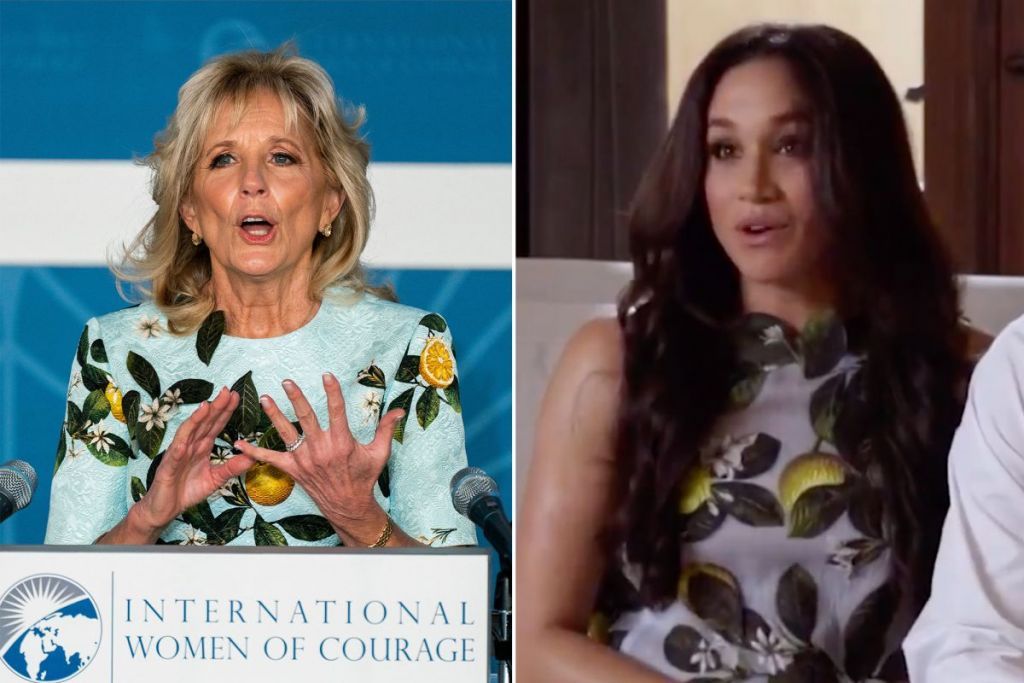 Τζιλ Μπάιντεν: Έστειλε μήνυμα αλληλεγγύης στη Μέγκαν Μαρκλ μέσω ενός φορέματος