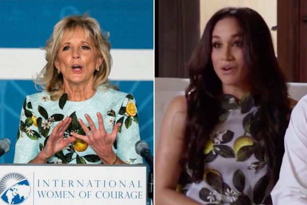 Τζιλ Μπάιντεν: Έστειλε μήνυμα αλληλεγγύης στη Μέγκαν Μαρκλ μέσω ενός φορέματος