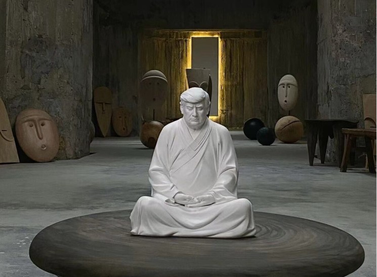 Κίνα : Αγάλματα του Τραμπ ως… Βούδα – Υποτίθεται ότι φέρνουν καλή τύχη