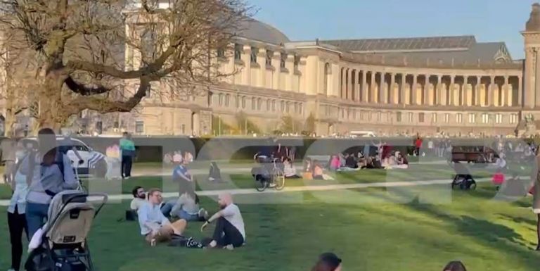 Οι Βέλγοι αψηφούν το lockdown και «ξεχύνονται» στα πάρκα