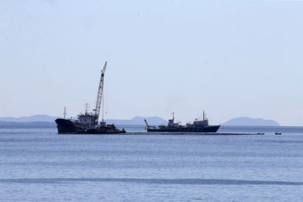 Σύγκρουση δεξαμενόπλοιου με αλιευτικό νότια του στενού Καφηρέα