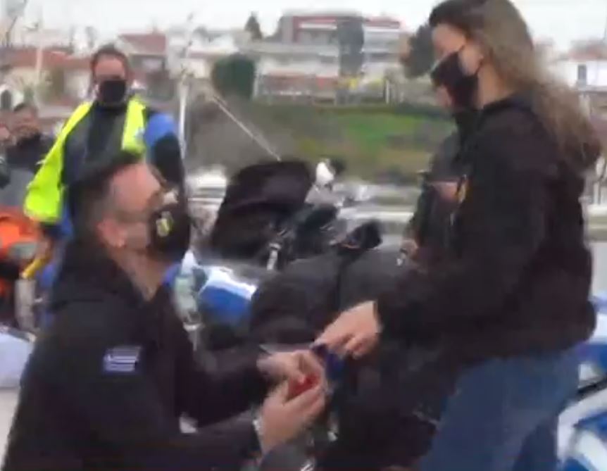 Θεσσαλονίκη: Πρόταση γάμου – υπερπαραγωγή με drone και μοτοσικλέτες