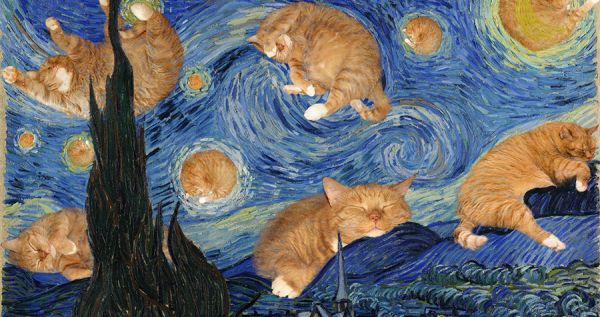 Μια παχουλή γάτα «τρυπώνει» στα πιο διάσημα έργα τέχνης και γίνεται viral