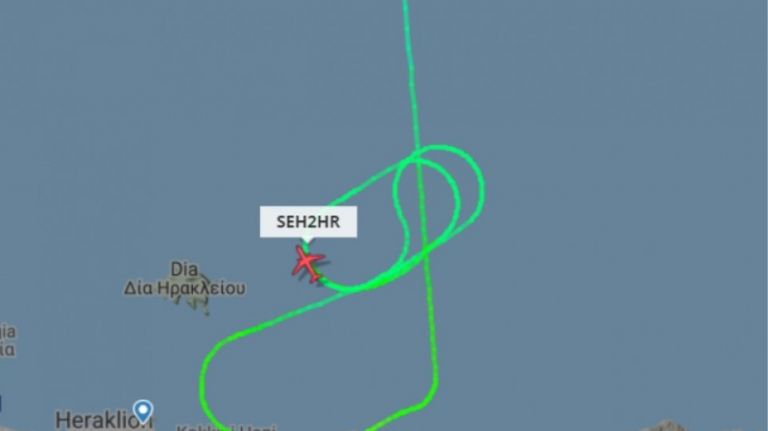 Κρήτη: Αεροπλάνο δεν μπορούσε να προσγειωθεί – Έκανε βόλτες πάνω από το Ηράκλειο