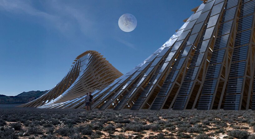 Ένα κυματοειδές «ηλιακό βουνό» για την απομονωμένη κοινότητα του Burning Man