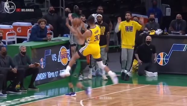 NBA : Ο Κάρι σημείωσε το καλάθι και φάουλ της χρονιάς με το αριστερό