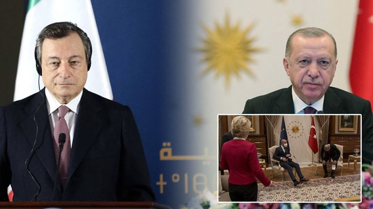 Ιταλία : Οι Ιταλοί εγκρίνουν τη στάση Ντράγκι προς τον Ερντογάν