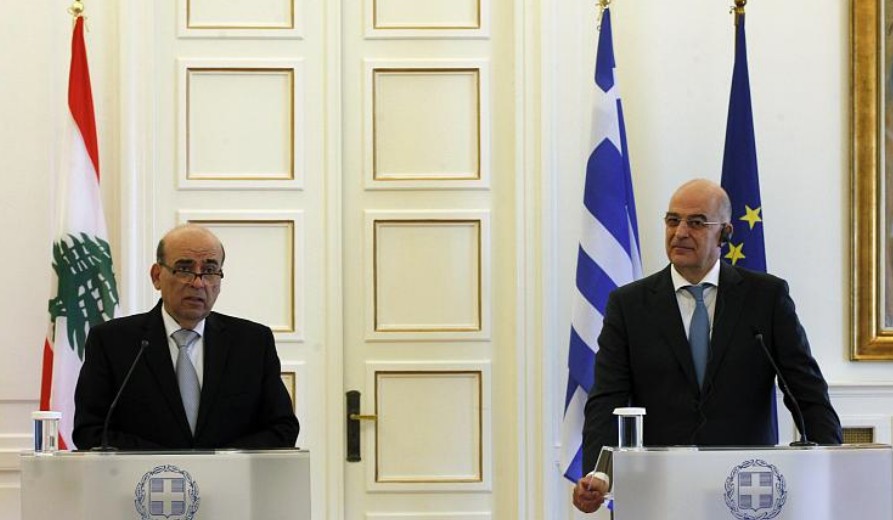 Συνάντηση Δένδια – ΥΠΕΞ Λιβάνου: Κοινός παρονομαστής της προσέγγισής μας ο σεβασμός στο διεθνές δίκαιο