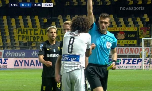 Δύο κίτρινες σε 70 δευτερόλεπτα ο Ουάρντα, χάνει Παναθηναϊκό (vid)