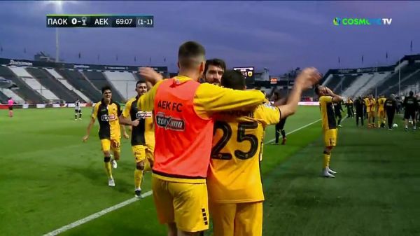 Ο Γαλανόπουλος με κεφαλιά το 1-0 για την ΑΕΚ – Δείτε το γκολ