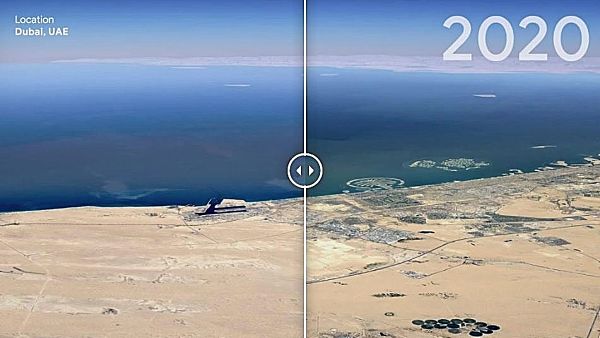 Google Earth : Τεχνολογική καινοτομία δείχνει τα αποτελέσματα της κλιματικής αλλαγής σε εικόνες