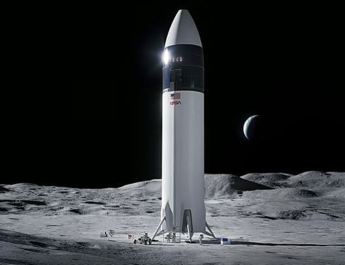 Η NASA επιλέγει τη SpaceX για την επιστροφή των ΗΠΑ στη Σελήνη