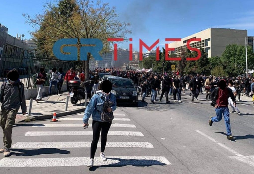 Θεσσαλονίκη : Επεισόδια στο τέλος της φοιτητικής πορείας