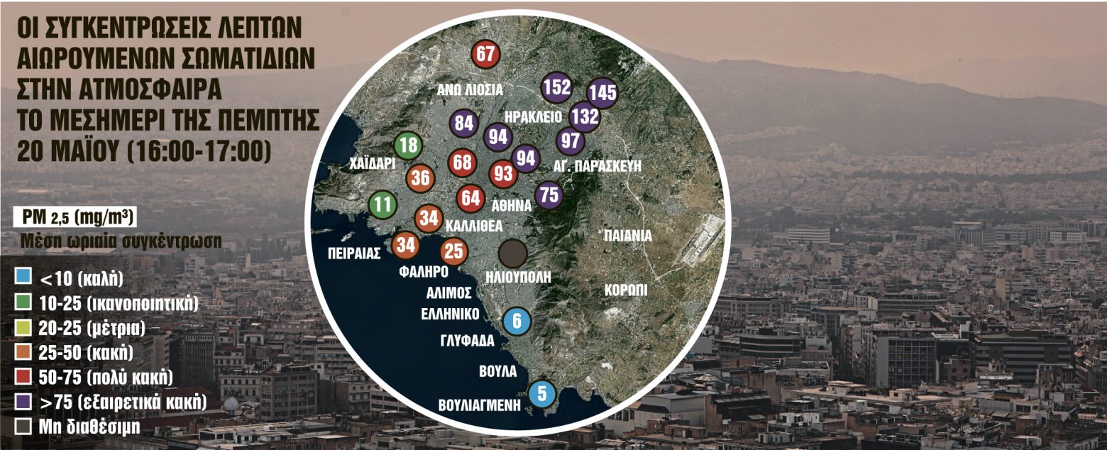 Πυρκαγιά: «Πνίγηκε» στους καπνούς η Αττική από τη μεγάλη φωτιά