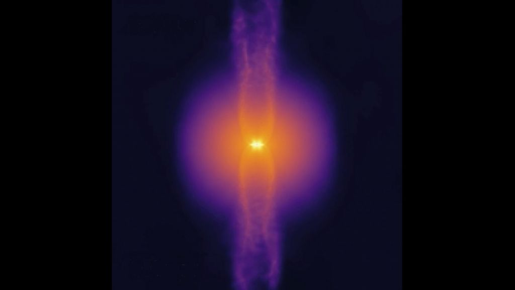 Ένα άστρο γεννιέται σε θεαματική προσομοίωση από υπερυπολογιστή