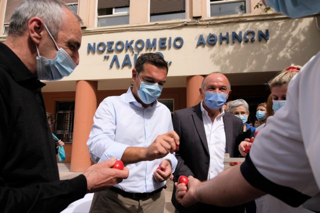 Τσίπρας στο Λαϊκό: Η συλλογική ανάσταση θα έρθει με αγώνες – Το ευχαριστώ σε γιατρούς και νοσηλευτές