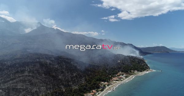 Πυρκαγιά: Το μέγεθος της καταστροφής στο Αλεποχώρι από ψηλά