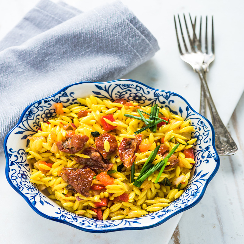 Κριθαρότο με πεσκανδρίτσα από τον Απόστολο Ρουβά