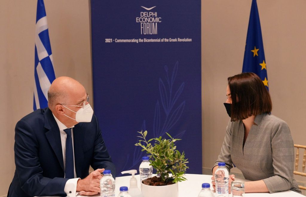 Αεροπειρατεία: Συνομιλία Δένδια με την αρχηγό της αντιπολίτευσης της Λευκορωσίας