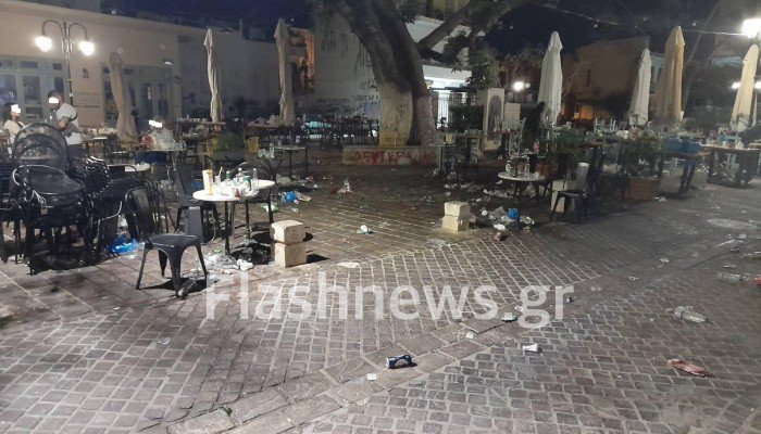 Χανιά: Συνωστισμός, ρύπανση και θόρυβος σε πλατείες από κορονοπάρτι