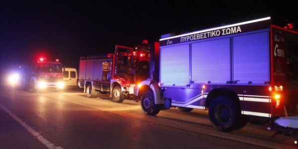 Πυρκαγιά στο πρώην στρατόπεδο Παύλου Μελά στη Θεσσαλονίκη