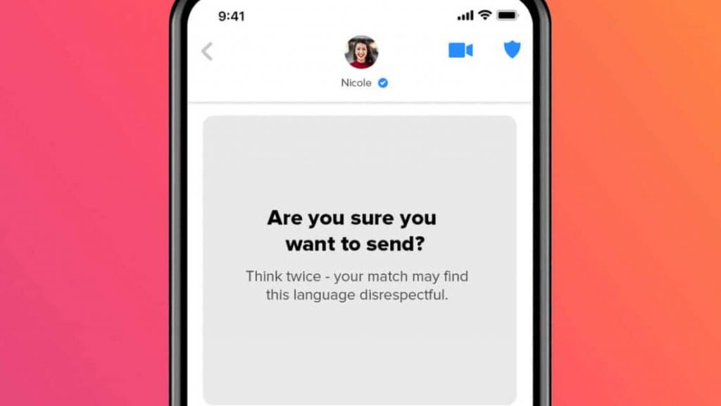 To Tinder πλέον θα μας ρωτάει αν είμαστε βέβαιοι πριν στείλουμε κάτι «έντονο»