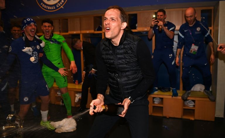 Τσέλσι: Οι πανηγυρισμοί του Τούχελ στα αποδυτήρια του Ντραγκάο