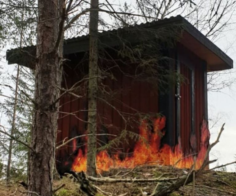 Φωτισμός «φωτιά» σε δάσος: Τόσο ρεαλιστικός που κάλεσαν την πυροσβεστική