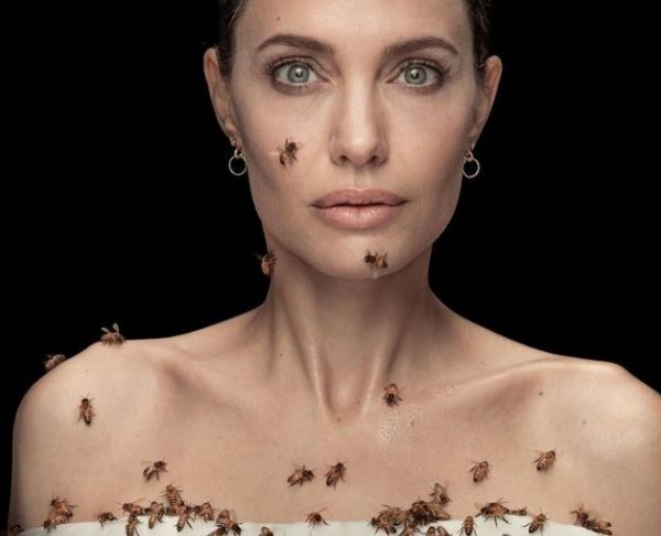 Αντζελίνα Τζολί: Φωτογραφήθηκε καλυμμένη από εκατοντάδες μέλισσες