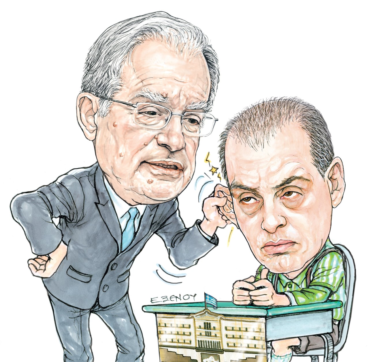 Το σκίτσο της Έφης Ξένου στα ΝΕΑ που κυκλοφορούν την Παρασκευή 24 Ιουνίου