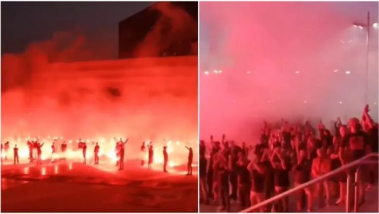 Μίλαν: Αποθέωση και pyroshow για την έξοδο στο Champions League