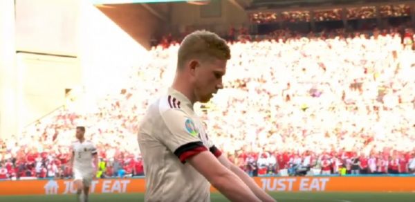 Δανία – Βέλγιο: Καταπληκτικό σουτ ο Ντε Μπρόινε για το 2-1