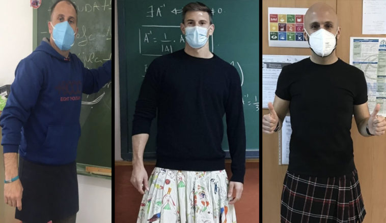 Ισπανία: Δάσκαλοι στην φόρεσαν φούστες ενάντια στο ομοφοβικό bullying