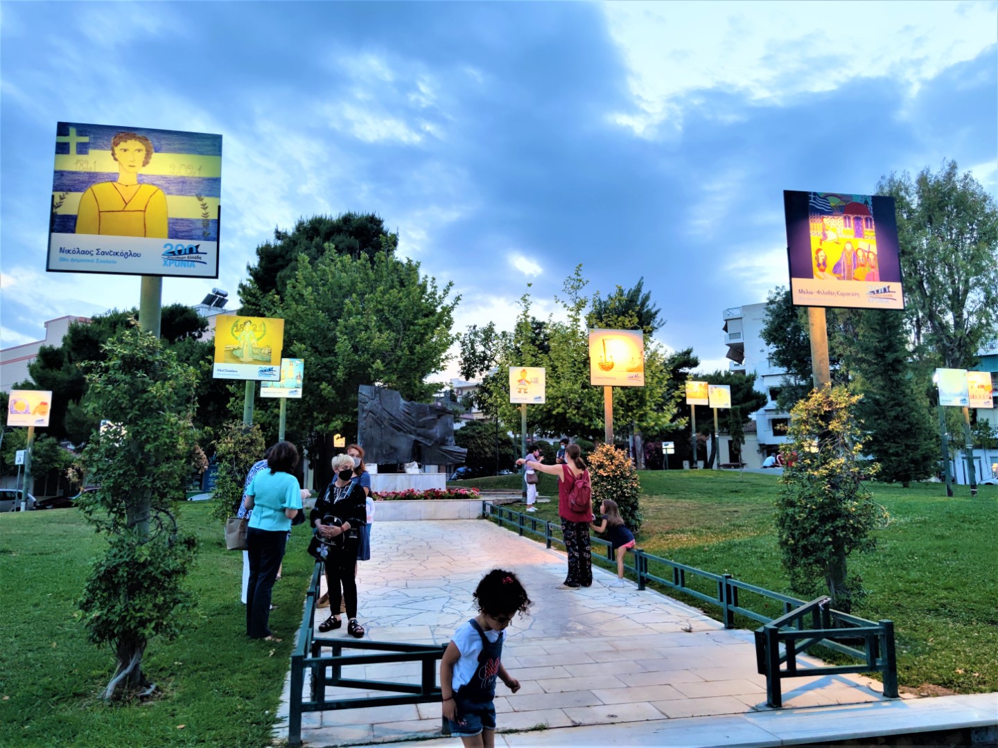 Οι μικροί ζωγράφοι που φώτισαν το Περιστέρι