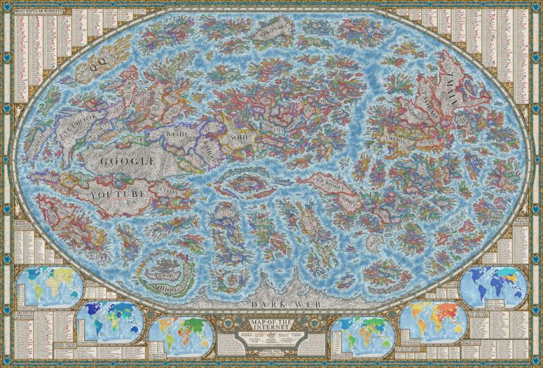 Αυτός είναι ο Παγκόσμιος Χάρτης του σημερινού Ίντερνετ