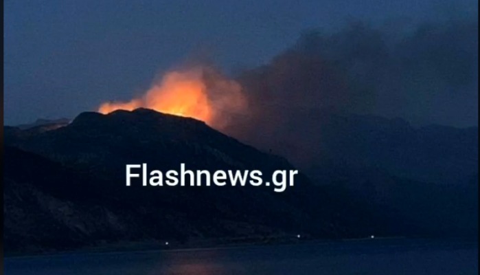 Φωτιά στα Χανιά: Εξαπλώνεται σε βουνό στο Προδρόμι Σελίνου