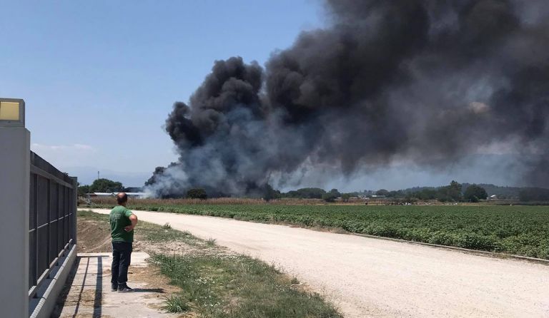 Φωτιά στα Τρίκαλα – Καίγεται ποιμνιοστάσιο
