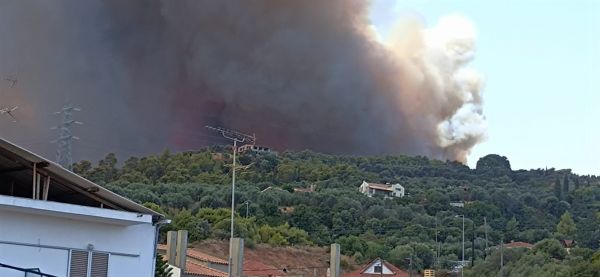 Φωτιά στην Αχαΐα – Απομακρύνθηκαν παιδιά από κατασκήνωση