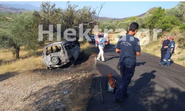Κορινθία: Ο ιερέας Αλμυρής είναι ο νεκρός που εντοπίστηκε στο καμένο όχημα