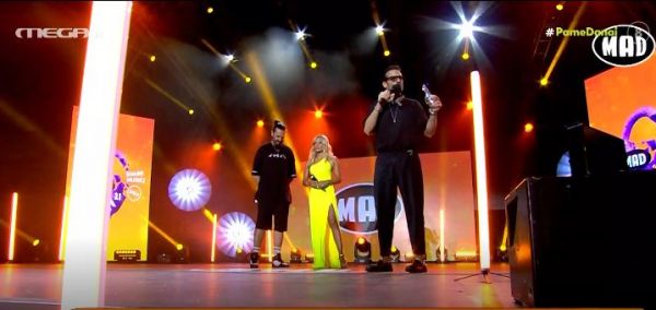 MAD VMA 21: Ιωάννα Μαλέσκου και Κωνσταντίνος Αργυρός συναντήθηκαν στη σκηνή